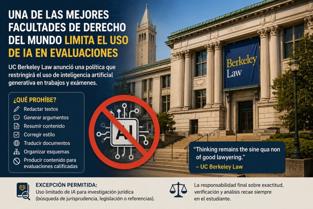 Una de las facultades de derecho más prestigiosas del mundo restringe el uso de inteligencia artificial en evaluaciones académicas