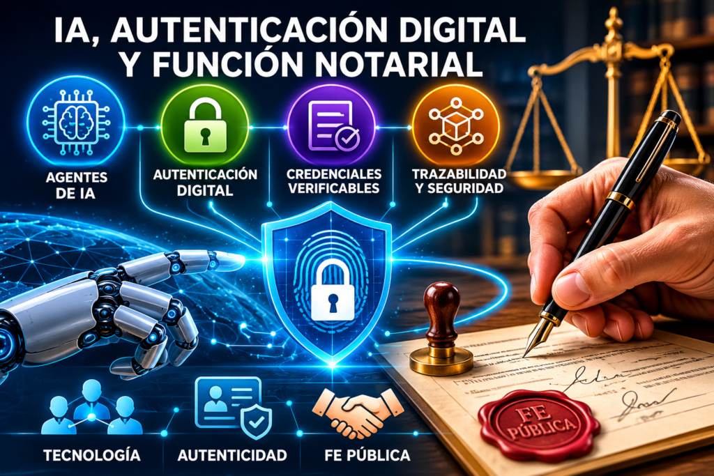 Agentes de IA, autenticación digital y el futuro de la fe pública: las nuevas tecnologías que comienzan a transformar el trabajo notarial