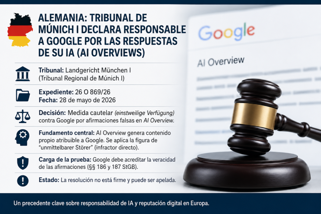 Alemania abre un nuevo capítulo en la responsabilidad de la inteligencia artificial: un tribunal atribuye a Google las afirmaciones de AI Overview