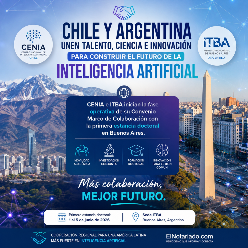 Chile y Argentina fortalecen la cooperación regional en Inteligencia Artificial: CENIA e ITBA ponen en marcha un convenio con su primera estancia doctoral