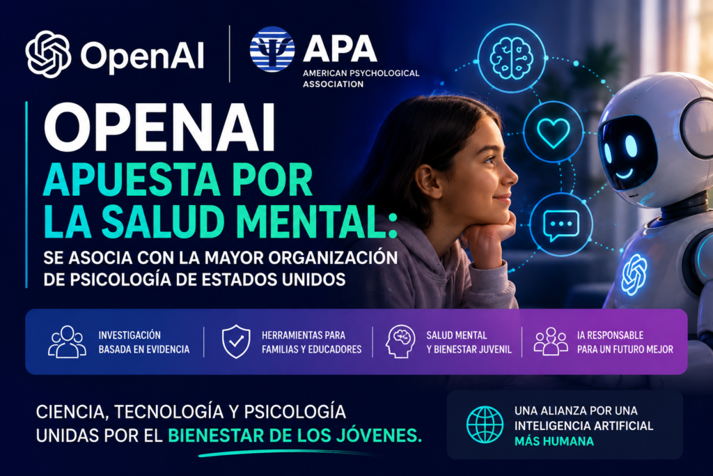 OpenAI apuesta por la salud mental: se asocia con la mayor organización de psicología de Estados Unidos
