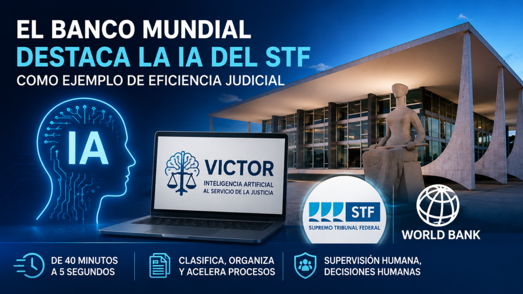 El Banco Mundial destaca la inteligencia artificial del Supremo Tribunal de Brasil como ejemplo de eficiencia judicial